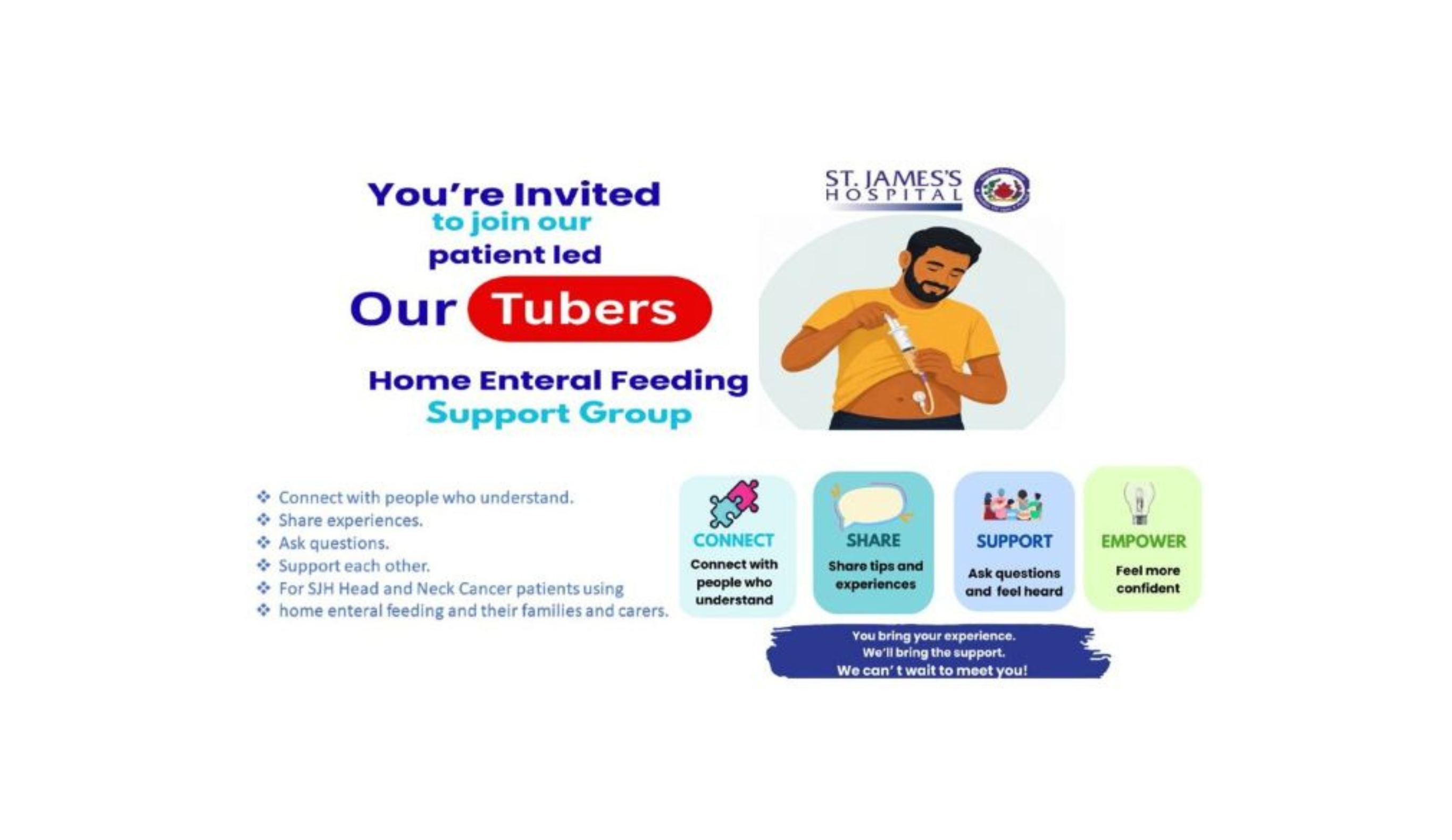 New Patient-Led Head and Neck Cancer Support Group Launches for People Using Home Enteral Feeding