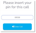 enter pin